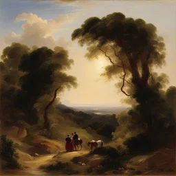 a landscape by Franz Xaver Winterhalter