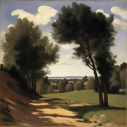 a landscape by Frederic Bazille