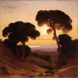 a landscape by Frederic Leighton