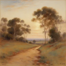 a landscape by Frederick McCubbin