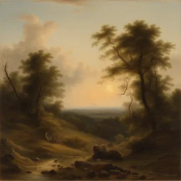 a landscape by Friedrich Kallmorgen