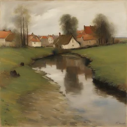 a landscape by Frits Thaulow