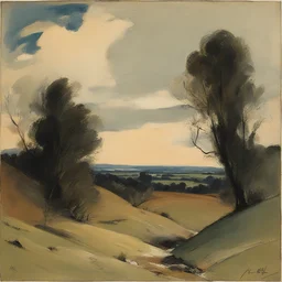 a landscape by Fritz Bleyl