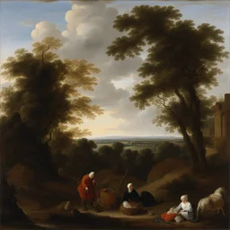 a landscape by Gabriel Metsu