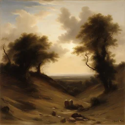 a landscape by Gabriel von Max
