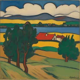 a landscape by Gabriele Münter