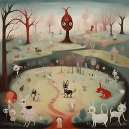 a landscape by Gary Baseman