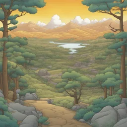 a landscape by Gene Luen Yang