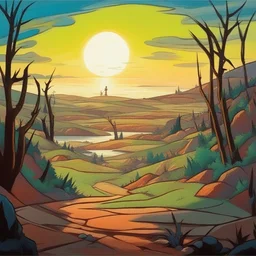 a landscape by Genndy Tartakovsky