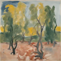 a landscape by Georg Baselitz