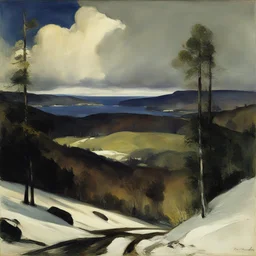 a landscape by George Bellows