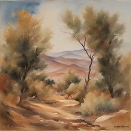 a landscape by George Bouzianis