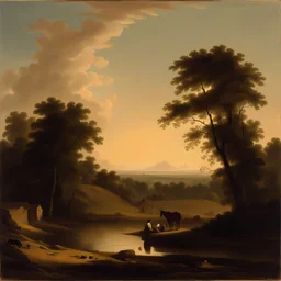 a landscape by George Caleb Bingham