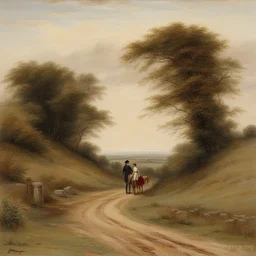 a landscape by George Goodwin Kilburne