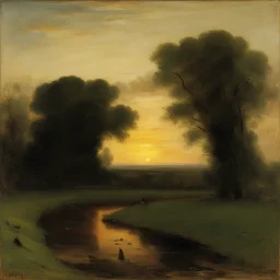 a landscape by George Inness