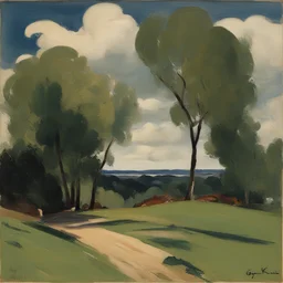 a landscape by George Luks