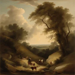 a landscape by George Morland