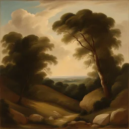 a landscape by George Romney