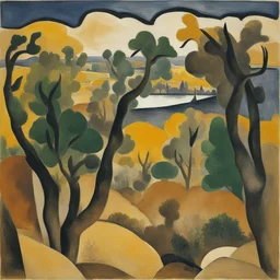 a landscape by Georges Braque