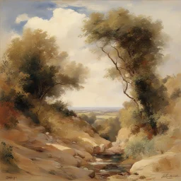 a landscape by Georges Clairin