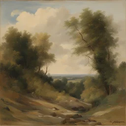 a landscape by Georges Ribemont-Dessaignes
