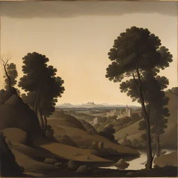 a landscape by Georges de La Tour