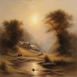 a landscape by Gerald Harvey Jones