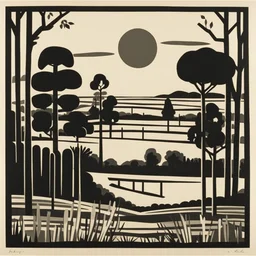 a landscape by Gerd Arntz