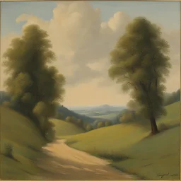 a landscape by Gerhard Gluck