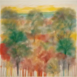 a landscape by Ghada Amer