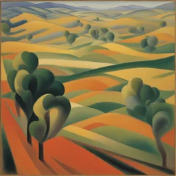 a landscape by Giacomo Balla