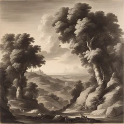 a landscape by Gian Lorenzo Bernini