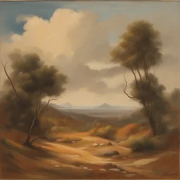 a landscape by Gilberto Hernández Ortega