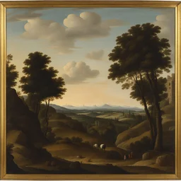 a landscape by Giovanni Battista Bracelli