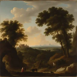a landscape by Giovanni Battista Venanzi