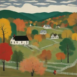 a landscape by Grandma Moses