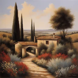 a landscape by Guido Borelli da Caluso