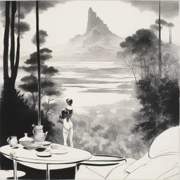 a landscape by Guido Crepax