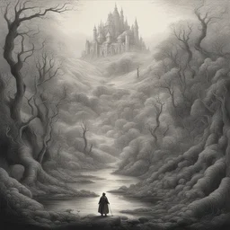 a landscape by Guillermo del Toro