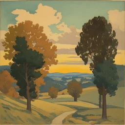 a landscape by Gustave Baumann
