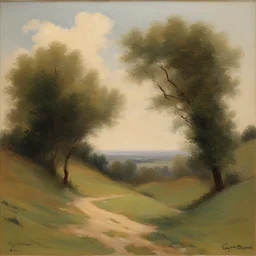 a landscape by Gustave Buchet