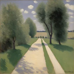 a landscape by Gustave Caillebotte