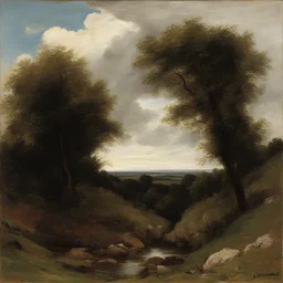 a landscape by Gustave Courbet