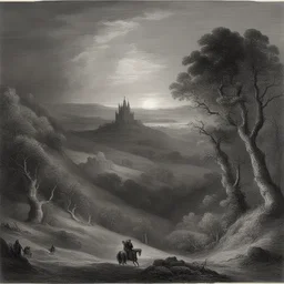 a landscape by Gustave Doré