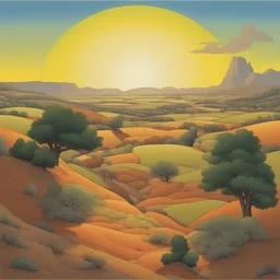 a landscape by Guy Billout