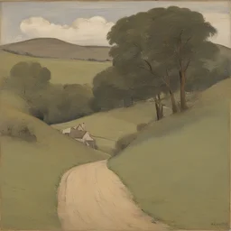 a landscape by Gwen John