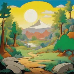 a landscape by Hanna-Barbera