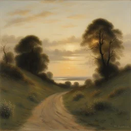 a landscape by Hans Andersen Brendekilde