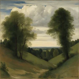 a landscape by Hans Thoma