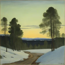 a landscape by Harald Sohlberg